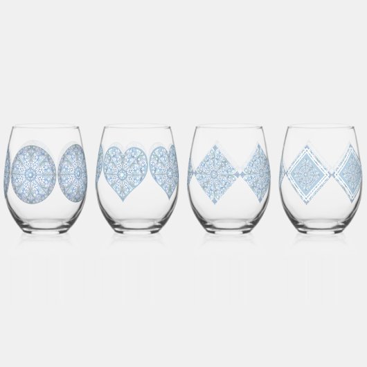 Keramik Weinglas Ohne Stiel (Hinten)