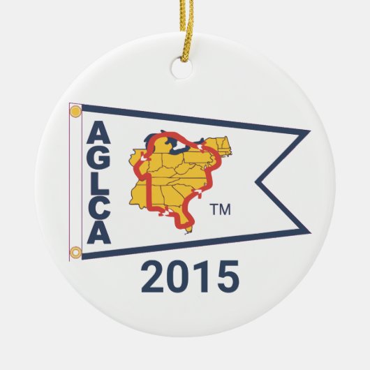 Keramik White Burgee (2015) Ornament (Vorne)