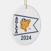 Keramik White Burgee (2024) Ornament (Rechts)