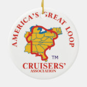 Keramik White Burgee (2024) Ornament (Hinten)