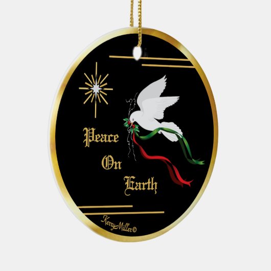 Keramik White Dove Keramik Ornament (Rechts)