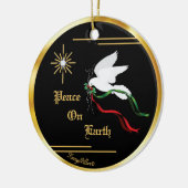 Keramik White Dove Keramik Ornament (Links)