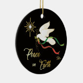 Keramik White Dove Ornament (Rechts)
