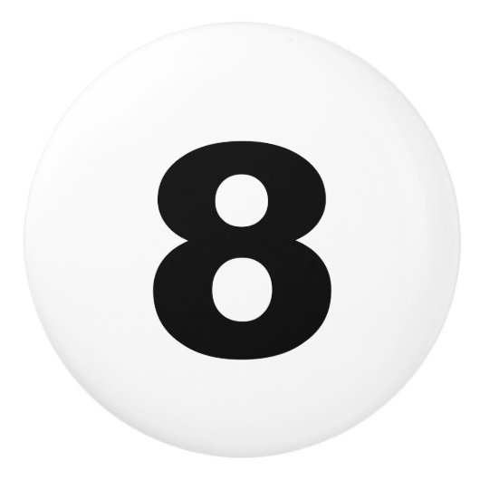 Keramik-Zahl-Griff Keramikknauf (Vorderseite)