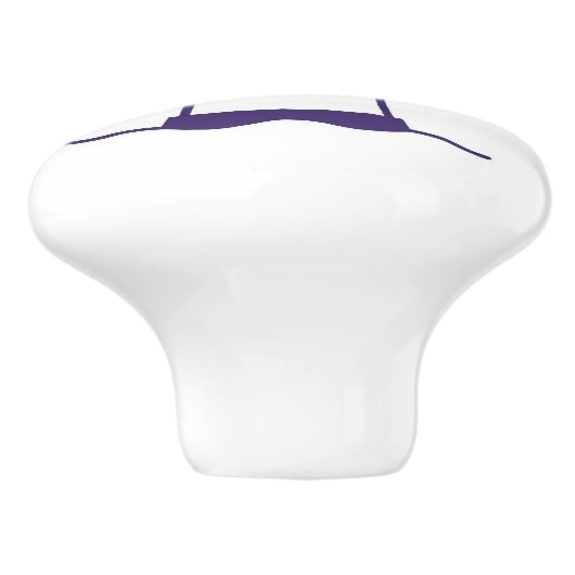 Keramik Zeichn/Türknopf - Leuchtturm für die Schif Keramikknauf (Seitenansicht)