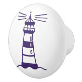 Keramik Zeichn/Türknopf - Leuchtturm für die Schif Keramikknauf (Rechts)