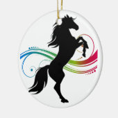 Keramik Zierpferd Ornament (Links)