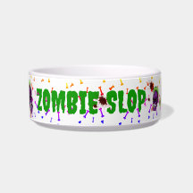 Keramik "Zombie Slop" Pet Bowl