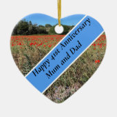 Keramik zum 41. Geburtstag Ornament (Vorne)