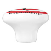 Keramik zum Bogendesign Keramikknauf (Seitenansicht)
