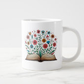 Keramik zur offenen Blume Jumbo-Tasse (Rechts)