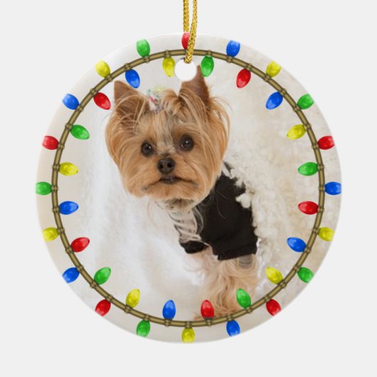 Keramik zur Ornamentierung des Hundes Ornament (Vorne)