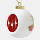 Keramikballornament Keramik Kugel-Ornament (Rechts)