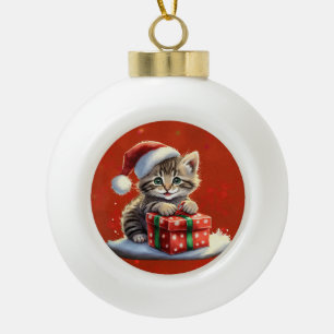 Keramikballornament Keramik Kugel-Ornament
