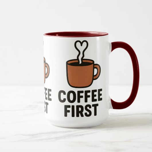 Keramikbecher Coffee First Tasse (Rechts)