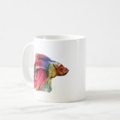 Keramikbecher mit Betta-Fisch-Design Kaffeetasse (Vorderseite Links)