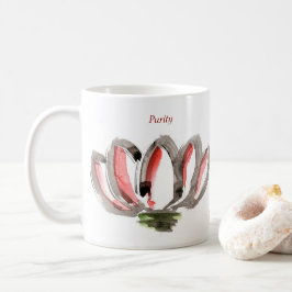 Keramikbecher mit Lotusblumen-Reinheitsdesign Kaffeetasse