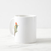 Keramikbecher mit Tufted Coquette-Design Kaffeetasse (Vorderseite Links)