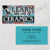 Keramiken Lektionen Visitenkarten - Blue Red Visitenkarte (Vorne/Hinten)