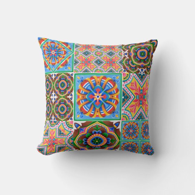 Keramiken, Majolika, Zierabstrakte, arabisch, a Kissen (Vorderseite)