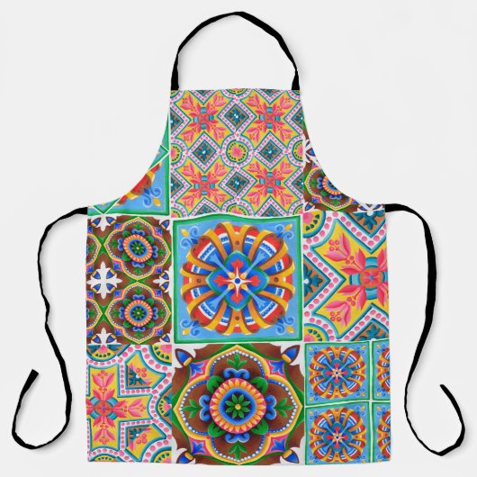 Keramiken, Majolika, Zierabstrakte, arabisch, a Schürze (Vorderseite)