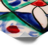 Keramiken mit handgemalten, traditionell uzbek pat poster (Ecke)