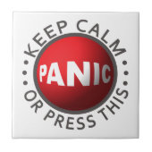 Keramiken mit Panic Button Fliese (Vorderseite)