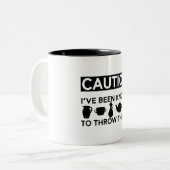 Keramiken Potterie-Potter Handmade Clay Maker Zweifarbige Tasse (Vorderseite Links)