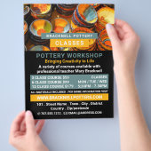 Keramiken, Töpferklassen, Potter-Werbung Flyer (Hand)