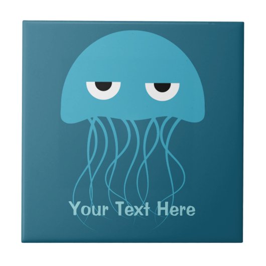 Keramiken von Funny Jellyfish Fliese (Vorderseite)