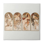 KERAMIKFLIESE: ALPHONS MUCHA: DIE SAISONEN FLIESE (Vorderseite)