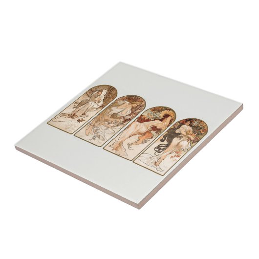 KERAMIKFLIESE: ALPHONS MUCHA: DIE SAISONEN FLIESE (Seite)