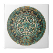 Keramikfliese Aztec Grün (Vorderseite)