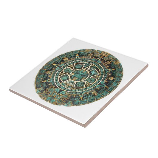 Keramikfliese Aztec Grün (Seite)