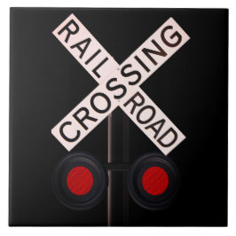 Keramikfliese Bahnübergang
