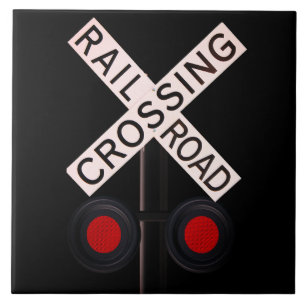 Keramikfliese Bahnübergang