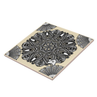 Keramikfliese Beige A "The Touch Of Infinity"