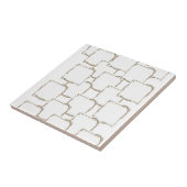 Keramikfliese Beige Abstrakte Quadrate (Seite)