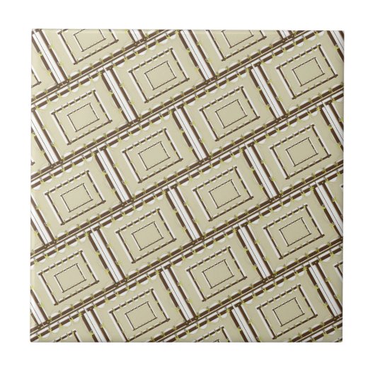 Keramikfliese Beige Braun (Vorderseite)