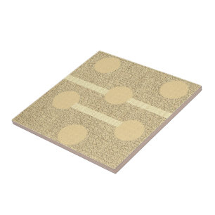 Keramikfliese Beige Rund Kreise