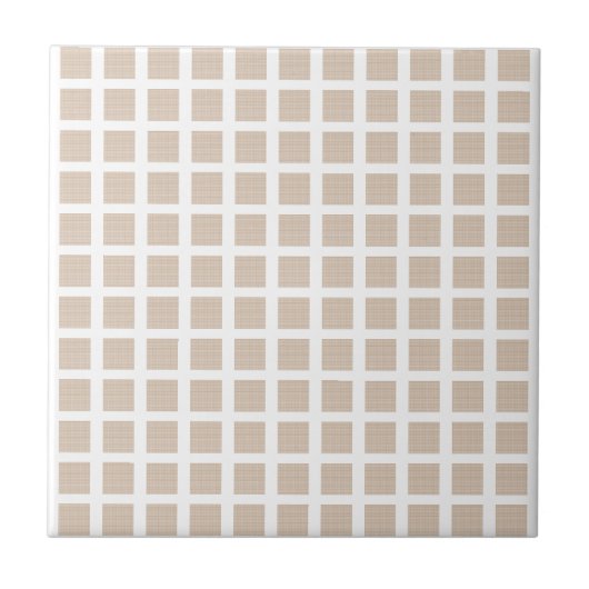 Keramikfliese Beige Streifen Quadratisch (Vorderseite)