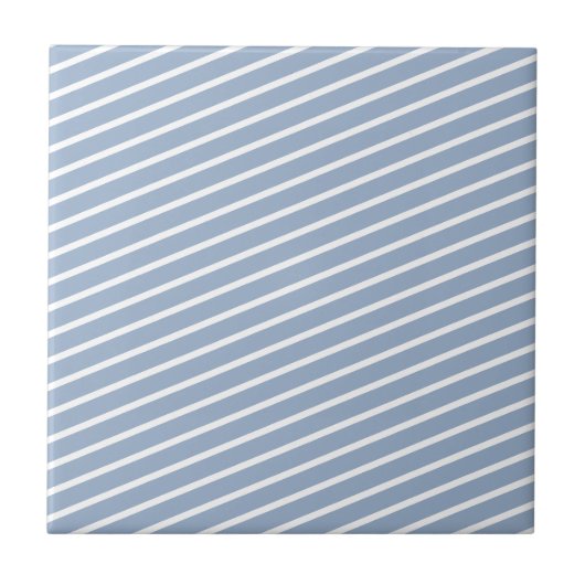 Keramikfliese Blau gestreift (Vorderseite)