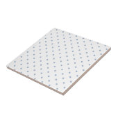 Keramikfliese Blau gestreift quadratisch (Seite)
