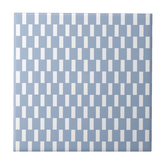 Keramikfliese Blau gestreift Quadratisch (Vorderseite)