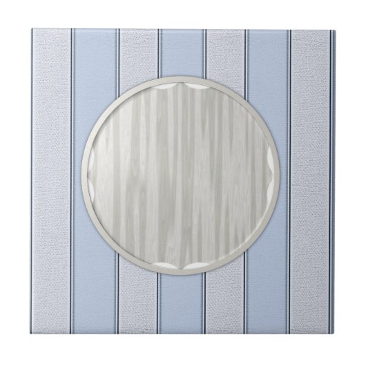 Keramikfliese Blau Grau Streifen (Vorderseite)