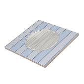 Keramikfliese Blau Grau Streifen (Seite)