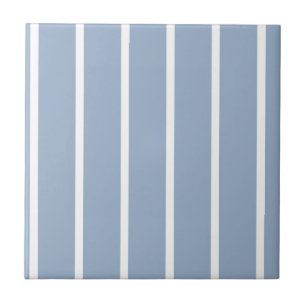 Keramikfliese Blau & Weiß gestreift