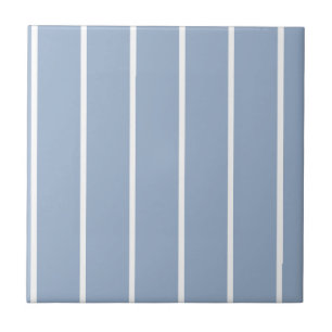 Keramikfliese Blau & Weiß gestreift
