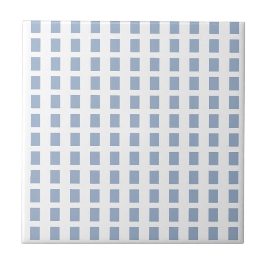 Keramikfliese Blau & Weiß gestreift Quadratisch (Vorderseite)