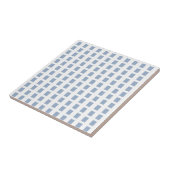 Keramikfliese Blaue Streifen Quadrat (Seite)